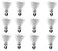 LED Bundle 12Bulbs EcoSmart 65Watt Equivalent BR30 Dimmable LED Light Bulb Daylight