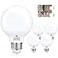 hansang G25 LED Bathroom Light Bulbs 5W 40W Equivalent E26 Base 4000K Natural Daylight Vanity Mirror Light Globe Bulbs Uniform Lighting High CRI Makeup Mirror Light Bulbs NotDimmable 4 Pack
