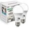 Qualilux Dusk to Dawn A19 LED Light Bulbs 850LM 60W Equivalent Daylight EnergyEfficient 95W A19 E26 Base 2Pack HQH011