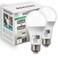 Qualilux Dusk to Dawn A19 LED Light Bulbs 850LM 60W Equivalent Daylight EnergyEfficient 95W A19 E26 Base 2Pack HQH011