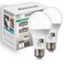 Qualilux Dusk to Dawn A19 LED Light Bulbs 850LM 60W Equivalent Daylight EnergyEfficient 95W A19 E26 Base 2Pack HQH011