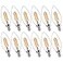 FLSNT B11 E12 LED Candelabra Bulbs 60W Equivalent Dimmable LED Candle Light Bulbs 2700K Soft White Warm Light Pack of 12