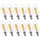 FLSNT B11 E12 LED Candelabra Bulbs 60W Equivalent Dimmable LED Candle Light Bulbs 2700K Soft White Warm Light Pack of 12