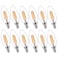 FLSNT B11 E12 LED Candelabra Bulbs 60W Equivalent Dimmable LED Candle Light Bulbs 2700K Soft White Warm Light Pack of 12