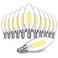MAXvolador Dimmable E12 LED Candelabra Bulbs 60W Equivalent Daylight White 5000K 600LM Chandelier Light Bulb B11 LED Candle Light Bulbs 12 Pack