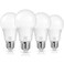 MAXvolador A19 LED Light Bulbs 100 Watt Equivalent Cool White 6000K 1500LM E26 Base NonDimmable 13W Bright White 4Pack