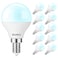 BUBO Ceiling Fan Light Bulbs 60 Watt Equivalent 55W E12 LED Bulb Daylight 5000K Fan Light Bulb Small Base LED Light Bulbs 120V Candelabra Base NonDimmable 10 Pack