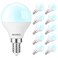 BUBO Ceiling Fan Light Bulbs 60 Watt Equivalent 55W E12 LED Bulb Daylight 5000K Fan Light Bulb Small Base LED Light Bulbs 120V Candelabra Base NonDimmable 10 Pack