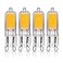 Simba Lighting G9 LED COB Light Bulb 4 Pack 2W T4 20W to 25W Halogen Replacement for Pendants Ceiling Lights Desk Lamp Wall Sconce 120V JCD BiPin Base NonDimmable 2700K Warm White