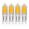 Simba Lighting G9 LED COB Light Bulb 4 Pack 2W T4 20W to 25W Halogen Replacement for Pendants Ceiling Lights Desk Lamp Wall Sconce 120V JCD BiPin Base NonDimmable 2700K Warm White