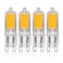 Simba Lighting G9 LED COB Light Bulb 4 Pack 2W T4 20W to 25W Halogen Replacement for Pendants Ceiling Lights Desk Lamp Wall Sconce 120V JCD BiPin Base NonDimmable 2700K Warm White
