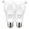 Angyues Radar Motion Sensor Light Bulb Adjustable Detection Range 12W 100 Watt Equivalent A19 Motion Sensing Outdoor Bulb AutoActivated Dusk to Dawn LED Bulb Daylight 5000K E26 1100LM 2Pack