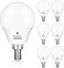Sailstar Candelabra LED Light Bulbs 60Watt Equivalent Daylight White 5000K E12 Candelabra Base 6 Watt A15 LED Bulbs for Ceiling Fan Vanity Mirror Light 6Pack