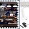 LEDUPDATES Storefront LED Light 60ft Super Bright Pure White 5630 Injection Module with UL 12v AC Power Supply