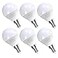 GOSCHE 6 Pack Bright Ceiling Fan Light Bulbs 60 Watt Equivalent E12 Led Bulb A15 Shape Candelabra Base Chandelier Light Bulb 120V Small Bulb NonDimmable Daylight 5000K 6 Pcs