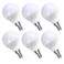 GOSCHE 6 Pack Bright Ceiling Fan Light Bulbs 60 Watt Equivalent E12 Led Bulb A15 Shape Candelabra Base Chandelier Light Bulb 120V Small Bulb NonDimmable Daylight 5000K 6 Pcs