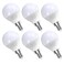 GOSCHE 6 Pack Bright Ceiling Fan Light Bulbs 60 Watt Equivalent E12 Led Bulb A15 Shape Candelabra Base Chandelier Light Bulb 120V Small Bulb NonDimmable Daylight 5000K 6 Pcs