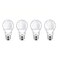 PHILIPS Philips LED 4 Pack A19 Soft White Dimmable Warm Glow LED 22002700 Kelvin 800 Lumen 88W60W E27 Base