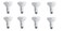 PHILIPS Philips LED Dimmable BR30 Light Bulb 650Lumen 2700Kelvin 9Watt 65Watt Equivalent E26 Base Soft White 8Pack