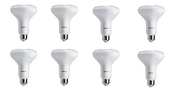 PHILIPS Philips LED Dimmable BR30 Light Bulb 650Lumen 2700Kelvin 9Watt 65Watt Equivalent E26 Base Soft White 8Pack