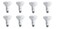 PHILIPS Philips LED Dimmable BR30 Light Bulb 650Lumen 2700Kelvin 9Watt 65Watt Equivalent E26 Base Soft White 8Pack