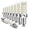 ALIDE Dimmable E12 Led Bulbs 6000k Daylight White 5WReplace 40 Watt E12 Halogen EquivalentT6 Base 120V E12 C7 LED Candelabra Bulbs Bright White for Ceiling Fan Chandelier Lighting450lm10Pack