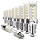 ALIDE Dimmable E12 Led Bulbs 6000k Daylight White 5WReplace 40 Watt E12 Halogen EquivalentT6 Base 120V E12 C7 LED Candelabra Bulbs Bright White for Ceiling Fan Chandelier Lighting450lm10Pack