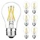 LiteHistory E26 Edison Bulb 6W60 watt Light Bulb Dimmable Daylight 5000K Edison Light Bulb 60 Watt AC120V A15 led Bulb for Ceiling FanVanityRefrigeratorWall scones 600lm E26 Light Bulb 6Pack
