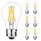 LiteHistory E26 Edison Bulb 6W60 watt Light Bulb Dimmable Daylight 5000K Edison Light Bulb 60 Watt AC120V A15 led Bulb for Ceiling FanVanityRefrigeratorWall scones 600lm E26 Light Bulb 6Pack