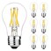 LiteHistory E26 Edison Bulb 6W60 watt Light Bulb Dimmable Daylight 5000K Edison Light Bulb 60 Watt AC120V A15 led Bulb for Ceiling FanVanityRefrigeratorWall scones 600lm E26 Light Bulb 6Pack