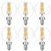 LiteHistory Litehistory e12 led Bulb dimmable g165 Light Bulb 6W Equal 60 Watt Light Bulb 600lm AC120V e12 Candelabra Bulb 60 Watt for ChandeliersCeiling FanVanity Warm White 2700K Globe Bulb 6Pac