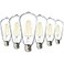 Sunco Lighting 6 Pack Dusk to Dawn LED Outdoor Lights Bulb ST64 Edison Style Automatic Light Sensing Bulbs 800 LM 7W 60W Equivalent 3000K Warm White E26 Base UL