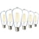 Sunco Lighting 6 Pack Dusk to Dawn LED Outdoor Lights Bulb ST64 Edison Style Automatic Light Sensing Bulbs 800 LM 7W 60W Equivalent 3000K Warm White E26 Base UL
