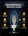 Sunco Lighting 6 Pack Dusk to Dawn LED Outdoor Light Bulb B11 Edison Filament Candelabra Bulbs for Porch Lighting 500 LM 5W 40W Equivalent 3000K Warm White E12 Base Photocell Sensor UL