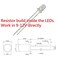 Bowerful 100pcs 12V 3mm White LED 9V Gauge Cluster Instrument Light Emitting diodes