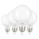 Brtstiun G25 LED Light Bulb Round Vanity Light Bulbs for Bathroom 40W LED Equivalent Daylight White 5000K Globe Light Bulbs E26 Base 600LM NonDimmable 4Pack