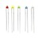 Cleiscry 100PCS 18mm Round top LED Diode Light Assorted Kit Green Blue White Yellow Red Component DIY Diffused Len Kit RGBWY 18mm Round top