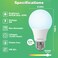 DEGNJU A19 LED Light Bulbs 60 Watt Equivalent LED Bulbs Daylight 5000K 800 Lumens E26 Standard Base NonDimmable 8W Warm White LED Bulbs for Bedroom Living Room3 Pack