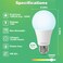 DEGNJU LED Light Bulbs 100 Watt Equivalent LED Bulbs A19 5000K Daylight E26 Standard Base 1500 Lumens NonDimmable 13W Bright White E26 Bulbs for Bedroom Home Office 24 Pack