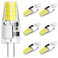 DUMILOO G4 LED Bulb T3 JC BiPin Base 3W ACDC 12V Daylight White 6000K 20W25W Halogen Bulb Replacement for Under Cabinet Puck Light Chandelier RV Landscape Lighting 6 Pack