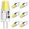 DUMILOO G4 LED Bulb T3 JC BiPin Base 3W ACDC 12V Daylight White 6000K 20W25W Halogen Bulb Replacement for Under Cabinet Puck Light Chandelier RV Landscape Lighting 6 Pack