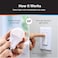 Feit Electric A19 LED Light Bulb 60W Equivalent Dimmable Color Selectable 6Way 5CCT E26 Medium Base 90 CRI 800 Lumens 22Year Lifetime Damp Rated Lightbulb OM60DM6WYCA2 2 Bulbs
