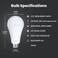 Feit Electric A23 LED Light Bulb 300W Equivalent NonDimmable 4060 Lumens E26 Standard Base 3000k Bright White High Output LED Bulb Damp Rated 22 Year Lifetime OM300830LED