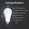 Feit Electric A23 LED Light Bulb 300W Equivalent NonDimmable 4060 Lumens E26 Standard Base 3000k Bright White High Output LED Bulb Damp Rated 22 Year Lifetime OM300830LED