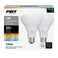 Feit Electric BR30 LED Light Bulb 100W Equivalent Dimmable 5CCT E26 Medium Base 90 CRI 1400 Lumens Adjustable White 155 Years Lifetime 2 Pack BR30100DM5CCTCA15K2
