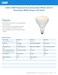 Feit Electric BR40 LED Light Bulb 150W Equivalent Dimmable 5CCT E26 Medium Base 90 CRI 2175 Lumens Adjustable White 155 Years Lifetime BR40150DM5CCTCA15K