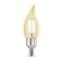 Feit Electric CFC40927CAFILAG 40 Watt Equivalent WiFi Dimmable No Hub Required Alexa or Google Assistant Flame Tip Filament Chandelier LED Smart Light Bulb 43 H x 14 D 2700K Soft White