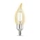 Feit Electric CFC40927CAFILAG 40 Watt Equivalent WiFi Dimmable No Hub Required Alexa or Google Assistant Flame Tip Filament Chandelier LED Smart Light Bulb 43 H x 14 D 2700K Soft White