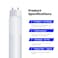 Feit Electric T8 LED Bulbs 4 Foot 40 Watt Equivalent Type A Tube Light Plug Play T8 or T12 LED Tube Light LED Fluorescent Replacement Frosted T48840LEDG24 4100K Cool White 4 Pack