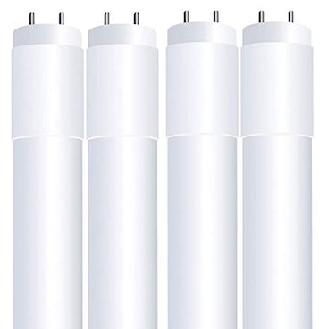 Feit Electric T8 LED Bulbs 4 Foot 40 Watt Equivalent Type A Tube Light Plug Play T8 or T12 LED Tube Light LED Fluorescent Replacement Frosted T48840LEDG24 4100K Cool White 4 Pack